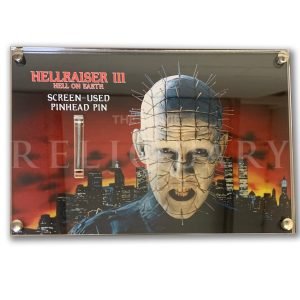 HELLRAISER 3 HELL ON EARTH SCREEN-USED PINHEAD PIN REMOVED FROM PROSTHETIC
