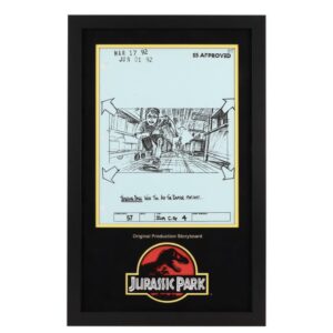 JURASSIC PARK (1993)Original Production-Used Storyboard - Raptors Pursue Tim