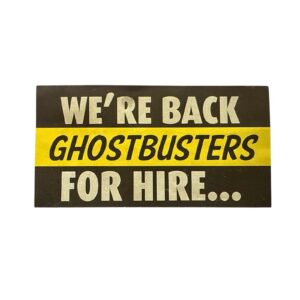 Ghostbusters Frozen Empire - Production Flyer We're Back For Hire