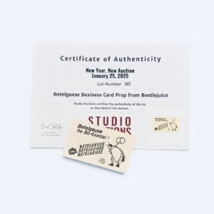 1988 Beetlejuice Production Business Card